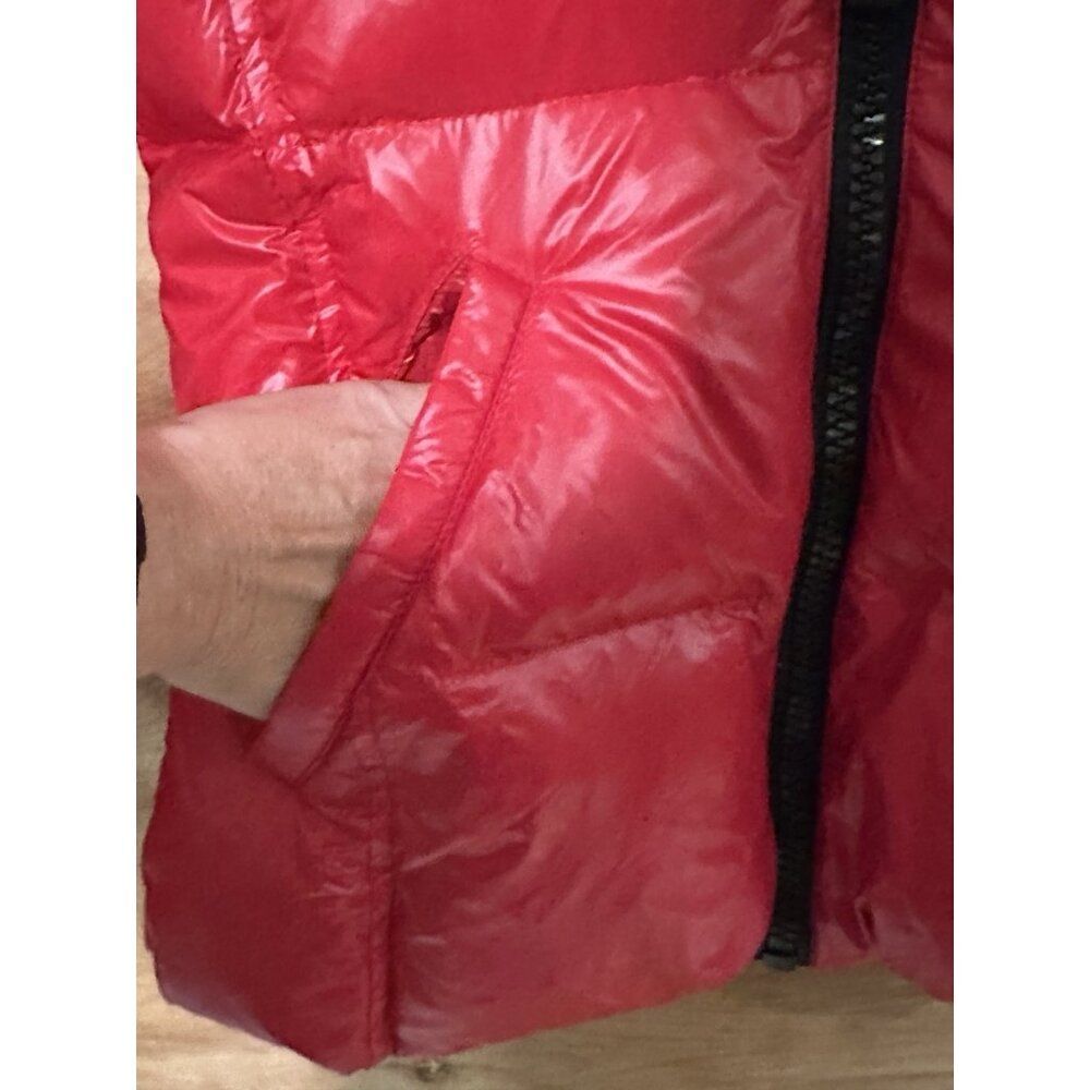 S13 New York Kylie Small Lacquered Puffer Jacket Coat Ski Down Filled Removable - Picture 3 of 10